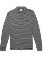 Faherty - Cloud Striped Pima Cotton and Modal-Blend Polo Shirt - Gray