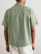 Norse Projects - Carsten Convertible-Collar Cotton and TENCEL™ Lyocell-Blend Shirt - Green