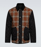 Burberry Checked quilted jacket