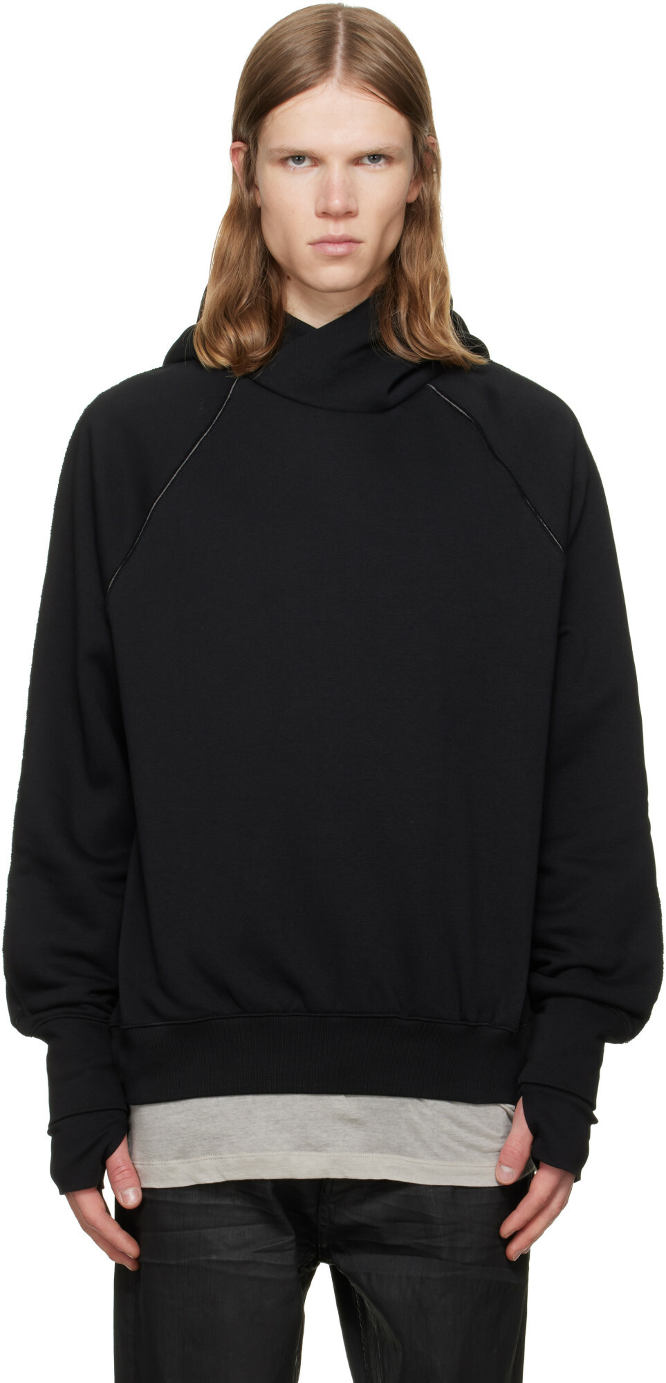 thom/krom Black MS 193 Hoodie
