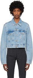 Filippa K Blue Cropped Denim Jacket