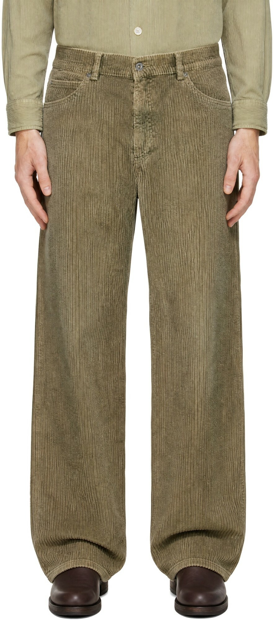 Our Legacy Brown Borrowed Chino Trousers Our Legacy