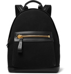 TOM FORD - Canvas and Leather Backpack - Black