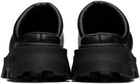 SIMONMILLER Black Grip Bubble Faux-Leather Clogs
