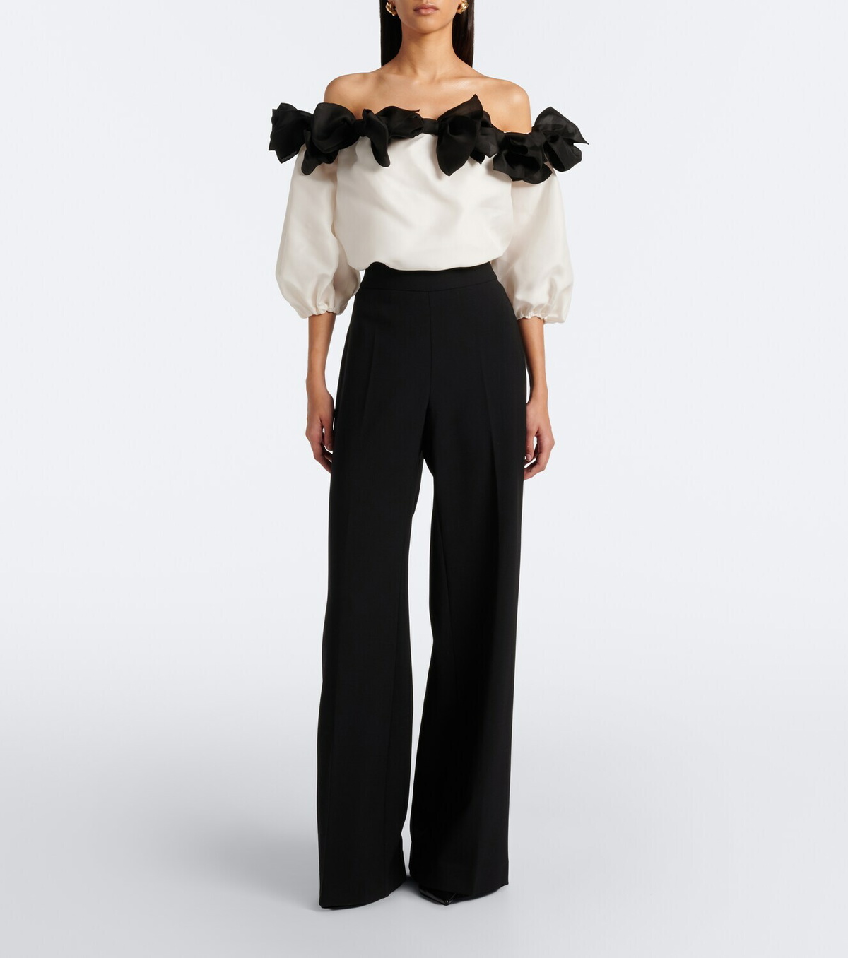 Carolina Herrera Wool-blend wide-leg pants