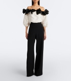 Carolina Herrera Wool-blend wide-leg pants
