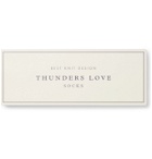 Thunders Love - Outsiders Striped Ribbed Mélange Recycled Cotton-Blend Socks - Blue