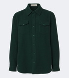 God's True Cashmere Cashmere shirt with malachite