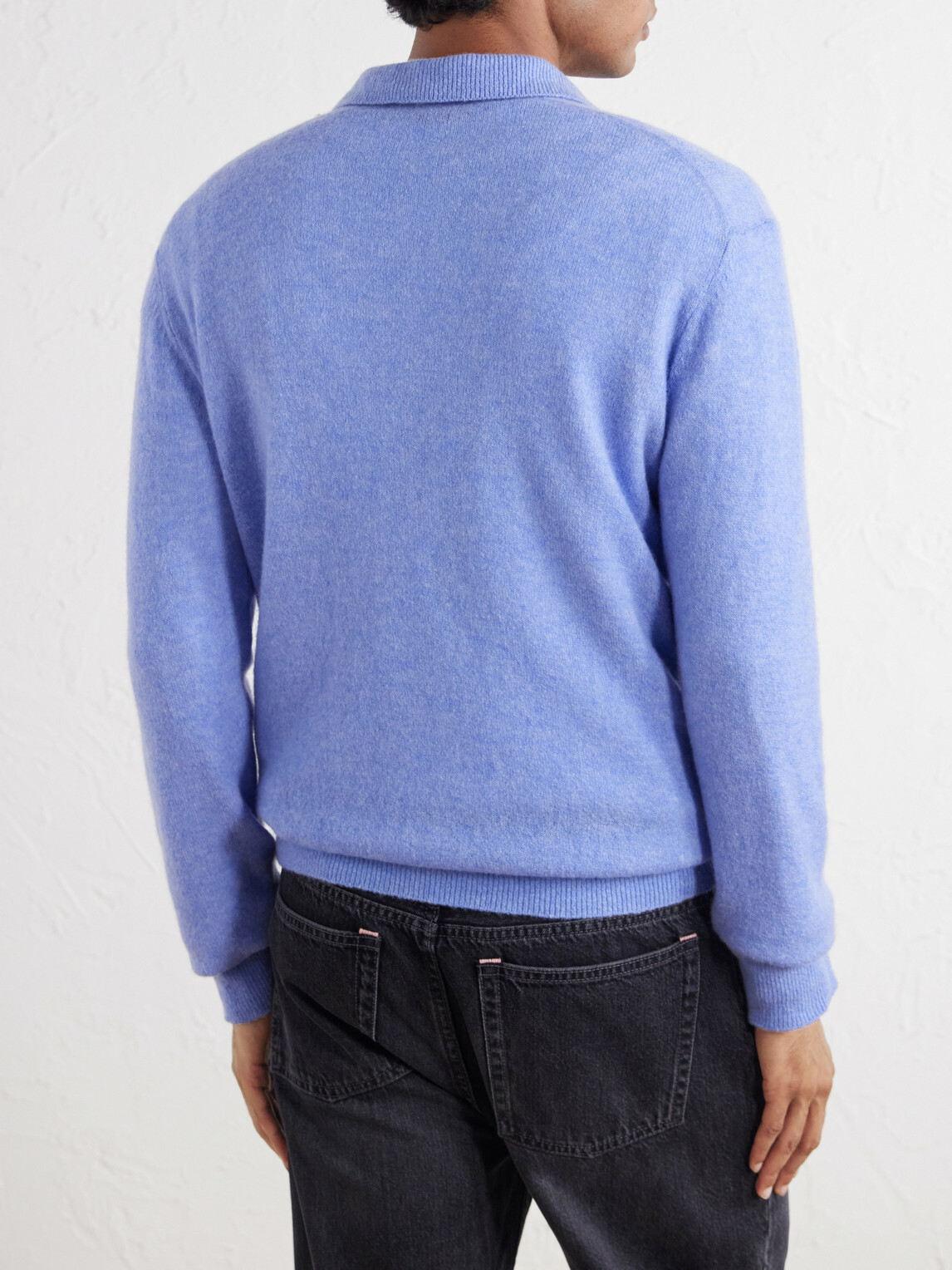 Altea - Wool and Cashmere-Blend Polo Sweater - Blue