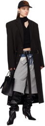 Y/Project Black Y Belt Coat