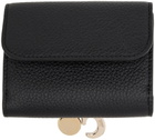 Chloé Black Mini Alphabet Trifold Wallet
