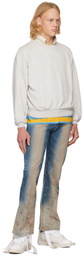 ERL Gray Crewneck Sweatshirt