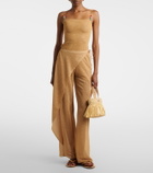 Oséree Lumière beaded wide-leg pants