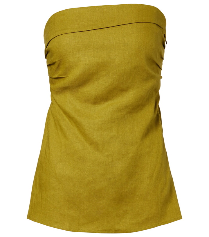 Photo: Faithfull Caen strapless linen top