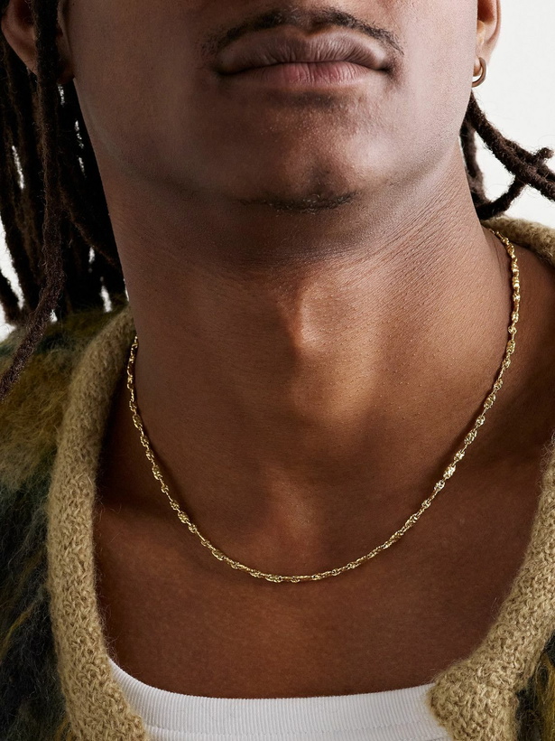 Photo: MAOR - Dali Hammered 18-Karat Gold Chain Necklace