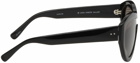 Dries Van Noten Black Linda Farrow Edition Shield Sunglasses