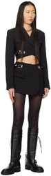 Dion Lee Black Interlock Blazer