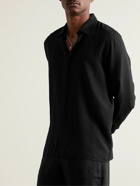 SAINT LAURENT - Polka-Dot Jacquard Shirt - Black