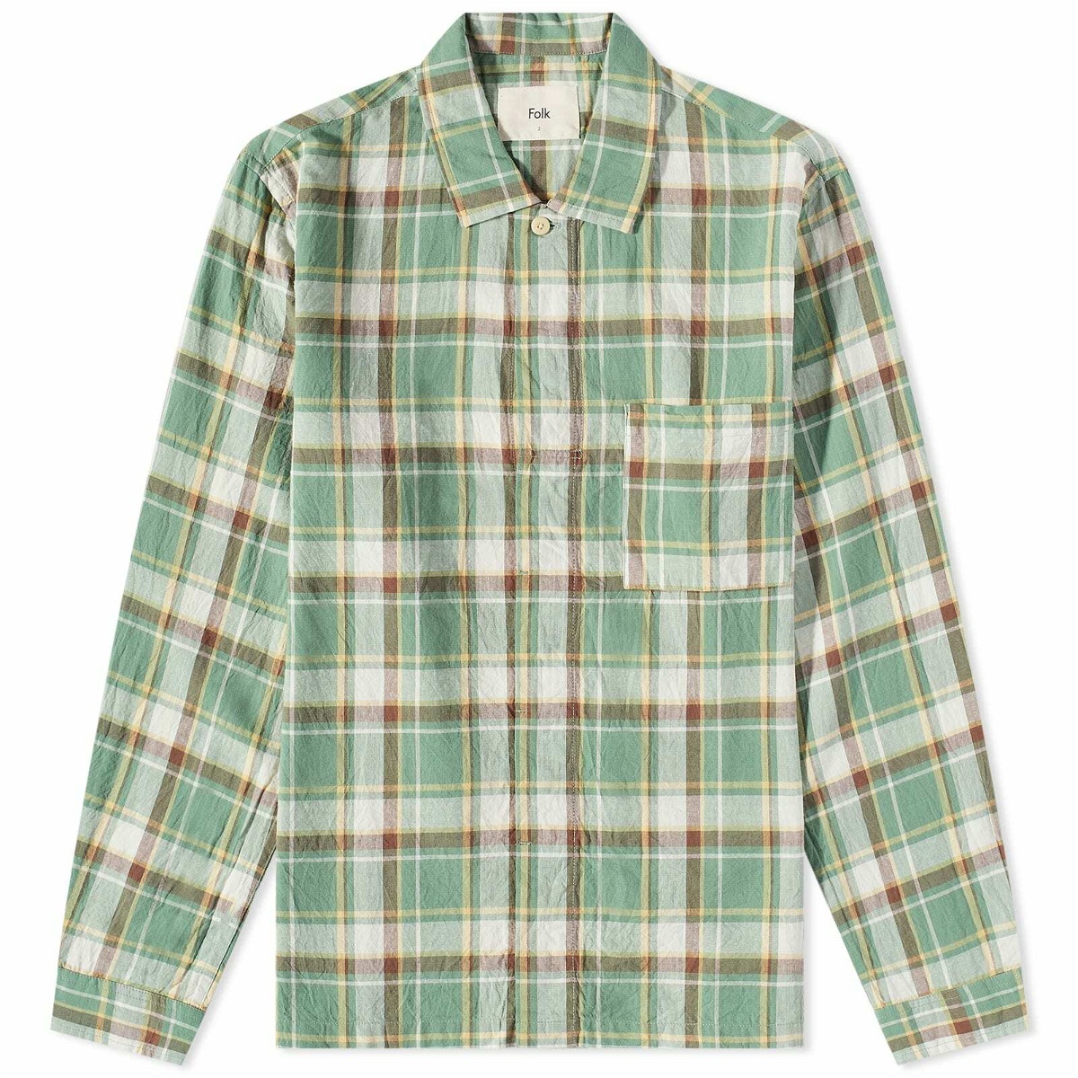 FOLK Seoul Garment-Dyed Linen and Cotton-Blend Shirt for Men