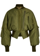 A.W.A.K.E Mode MA1 Padded Taffeta Bomber Jacket Khaki