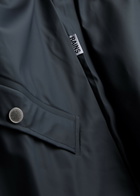 Rains Short Matte Rubberised Raincoat Navy