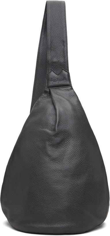 Photo: YOHJI YAMAMOTO Gray Tuck Sling Medium Bag