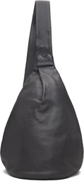 YOHJI YAMAMOTO Gray Tuck Sling Medium Bag
