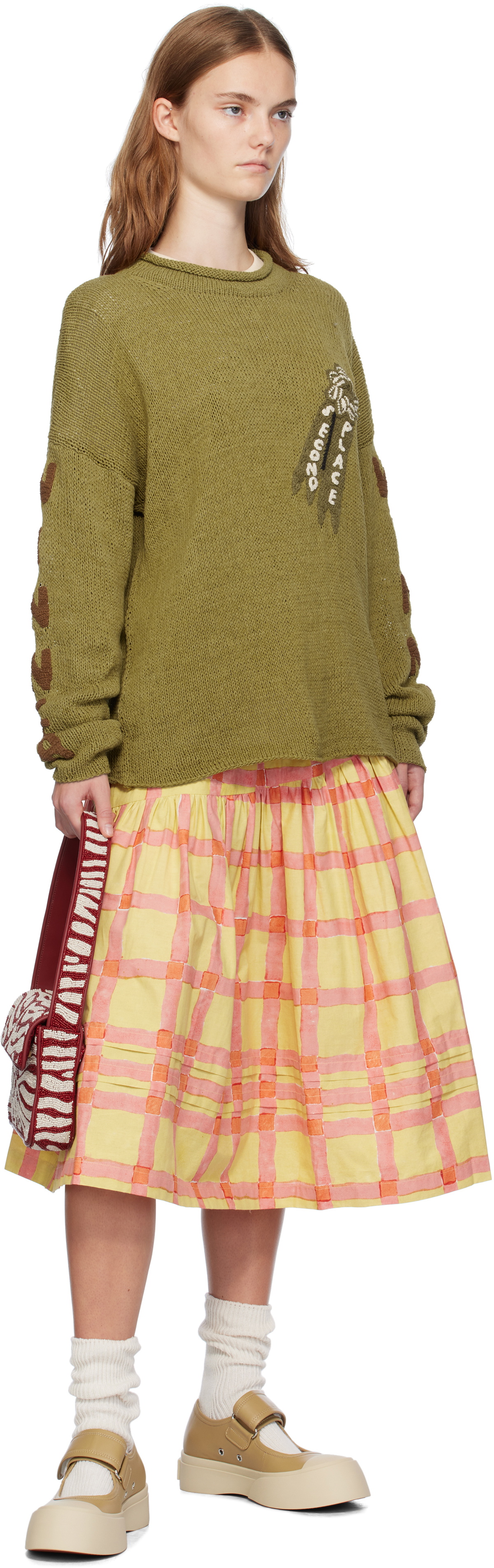 Story mfg. Green Twinsun Knit Rollneck Sweater