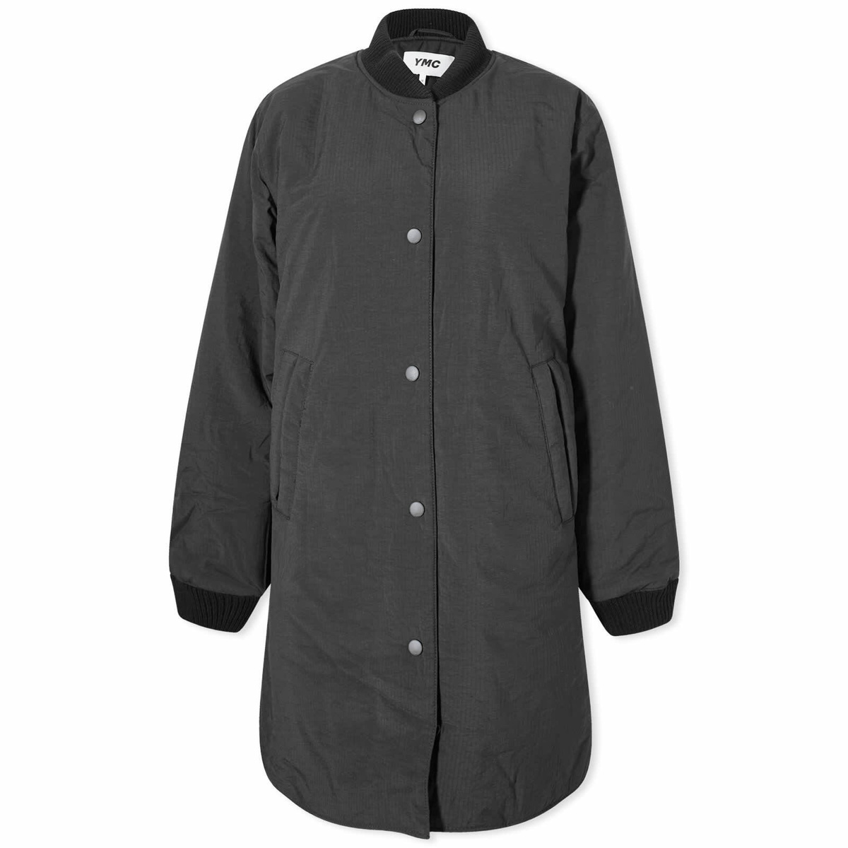 YMC Women's Sharks Baseball Coat in Black
