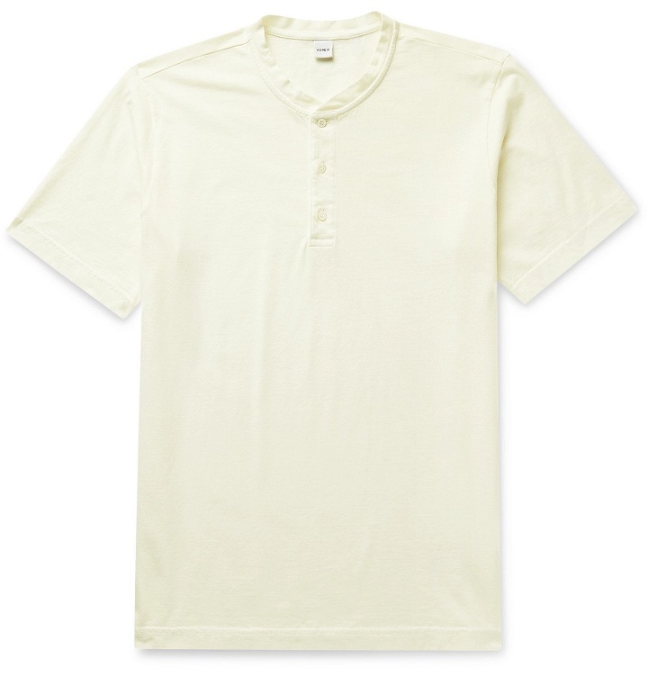 Photo: Aspesi - Cotton-Jersey Henley T-Shirt - Neutrals