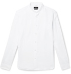 Hugo Boss - Jordi Grandad-Collar Linen Shirt - White