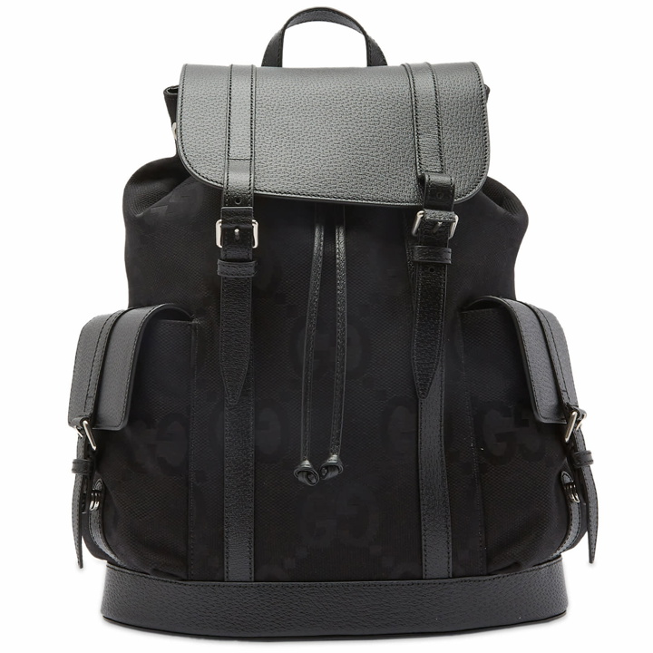 Photo: Gucci Men's Tonal Jumbo GG Backpack in Black