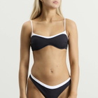 TALA Women's Contrast Underwired Bikini Top in Shadow Black