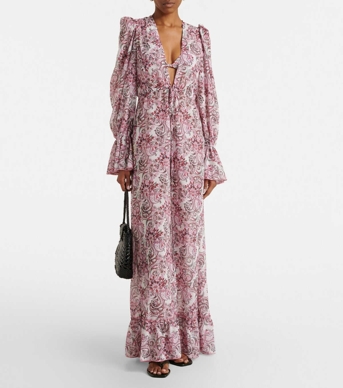 Bananhot Berta paisley beach cover-up