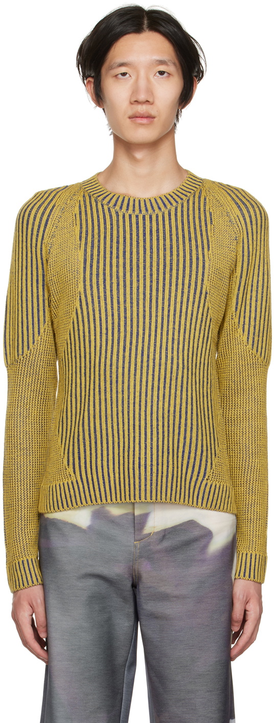 PONDER.ER SSENSE Exclusive Yellow Motor Sweater