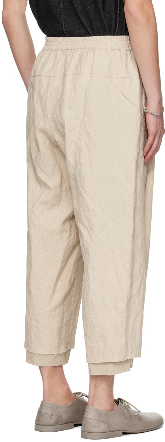 DEVOA Off-White Cropped Trousers