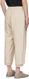 DEVOA Off-White Cropped Trousers
