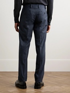 Lardini - Slim-Fit Puppytooth Wool-Blend Suit Trousers - Blue