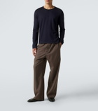 The Row Ayan cashmere and silk Henley shirt