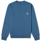 Paul Smith Men's New Zebra Logo Crew Sweat in Blue