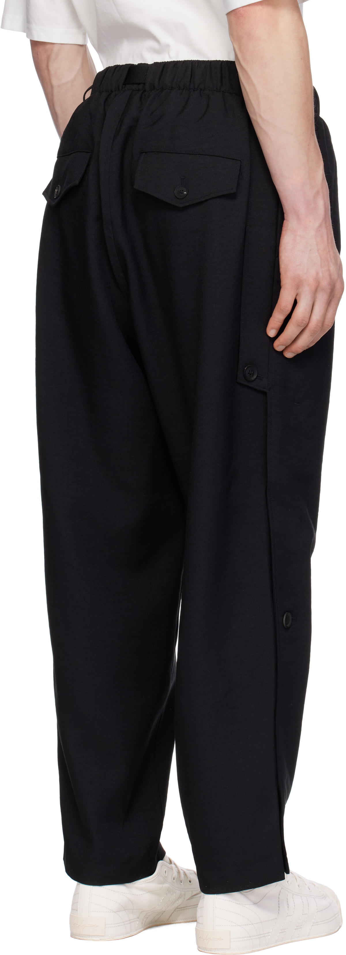 Y-3 Black Sport Uniform 3 Stripes Sweatpants