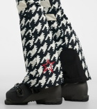Perfect Moment Polar Flare houndstooth down ski suit