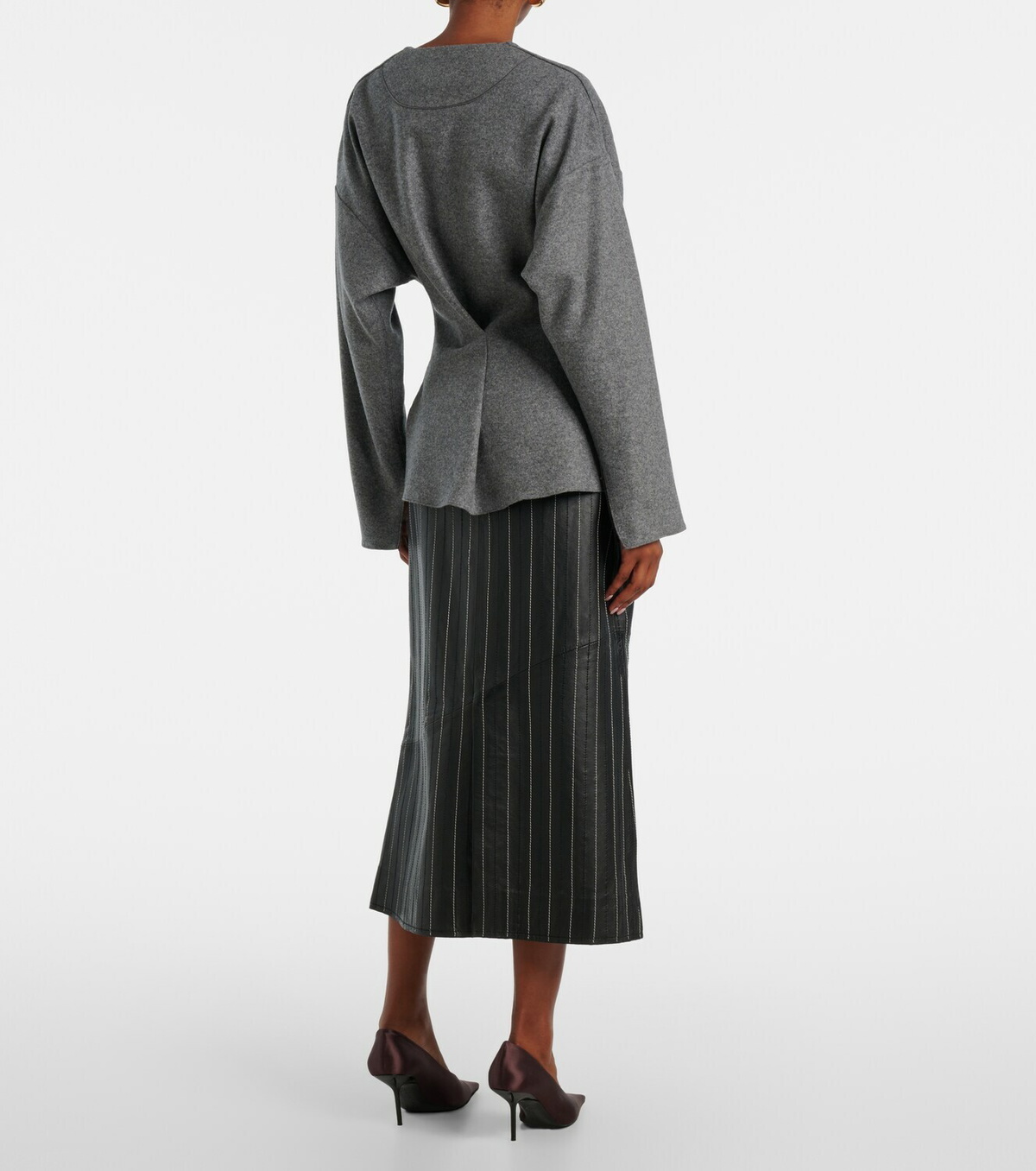 Victoria Beckham Wool and cashmere Henley shirt