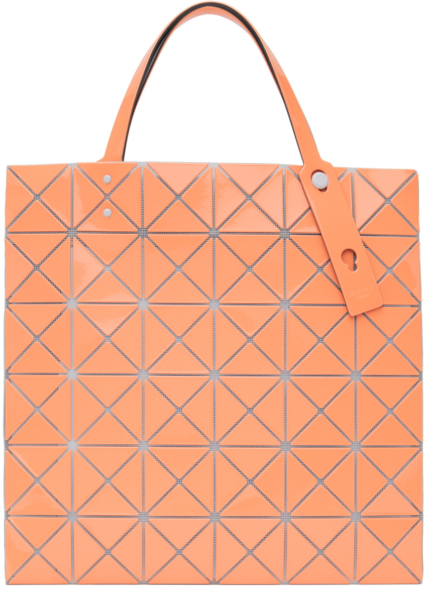 BAO BAO ISSEY MIYAKE Orange Lucent Gloss Tote Bao Bao Issey Miyake