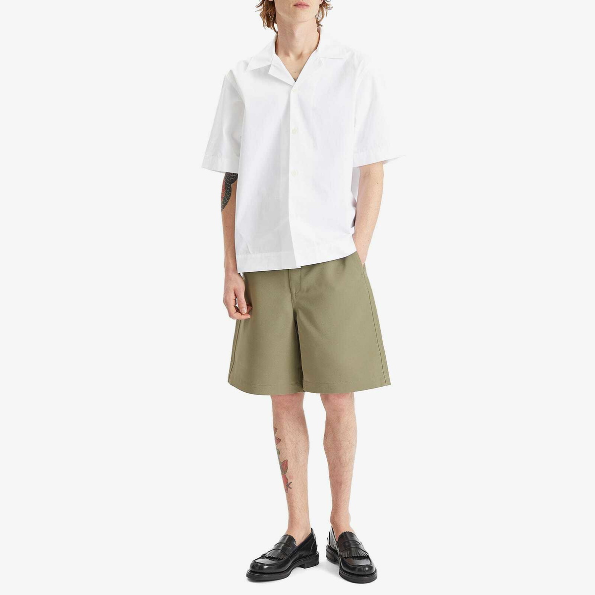 Róhe Men's Utility Shorts in Sage