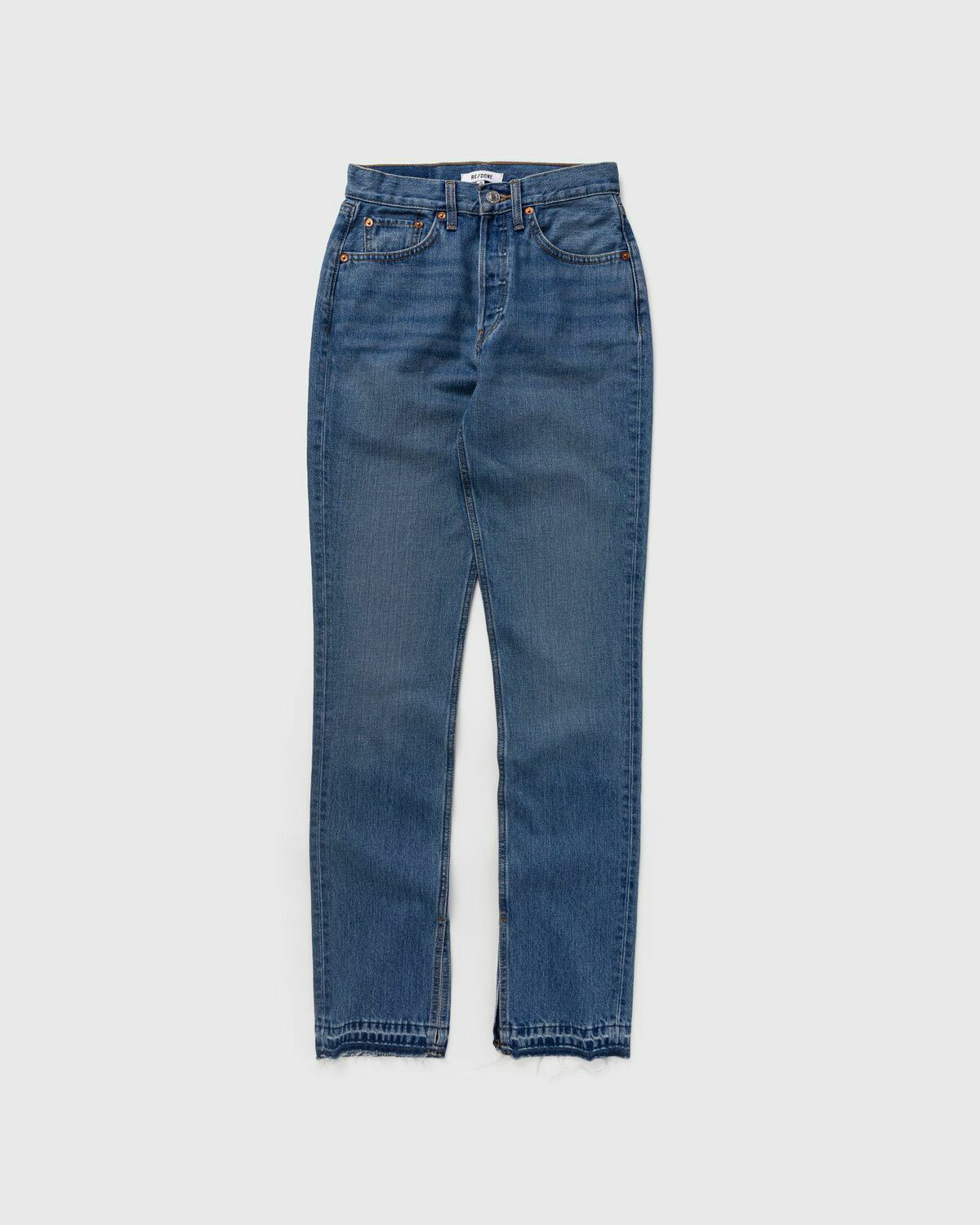 Re/Done Indigo Levis Edition The High-Rise Stove Pipe Jeans Re/Done