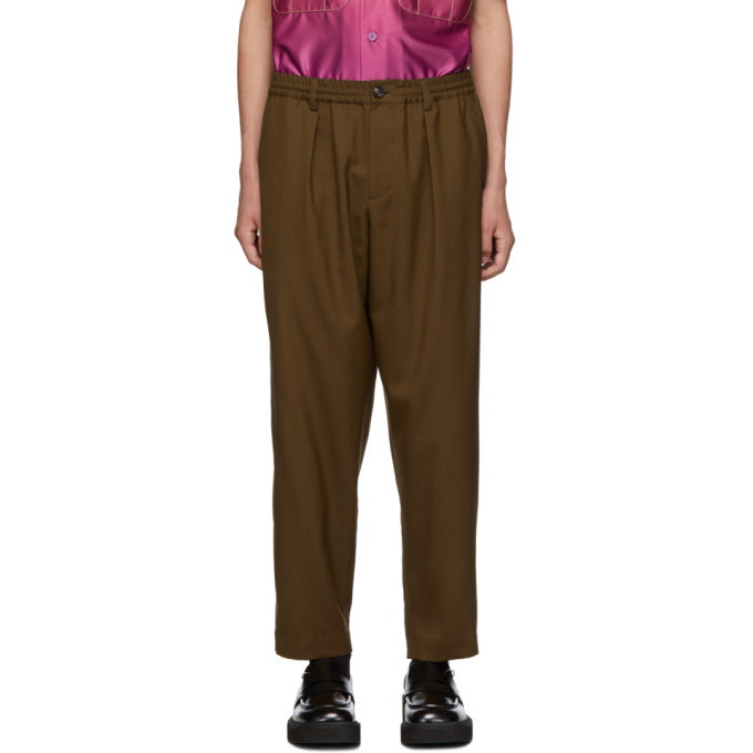 Photo: Marni Brown Tropical Wool Tapered Trousers