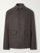 Herno - Padded Wool-Blend Tweed Overshirt - Brown