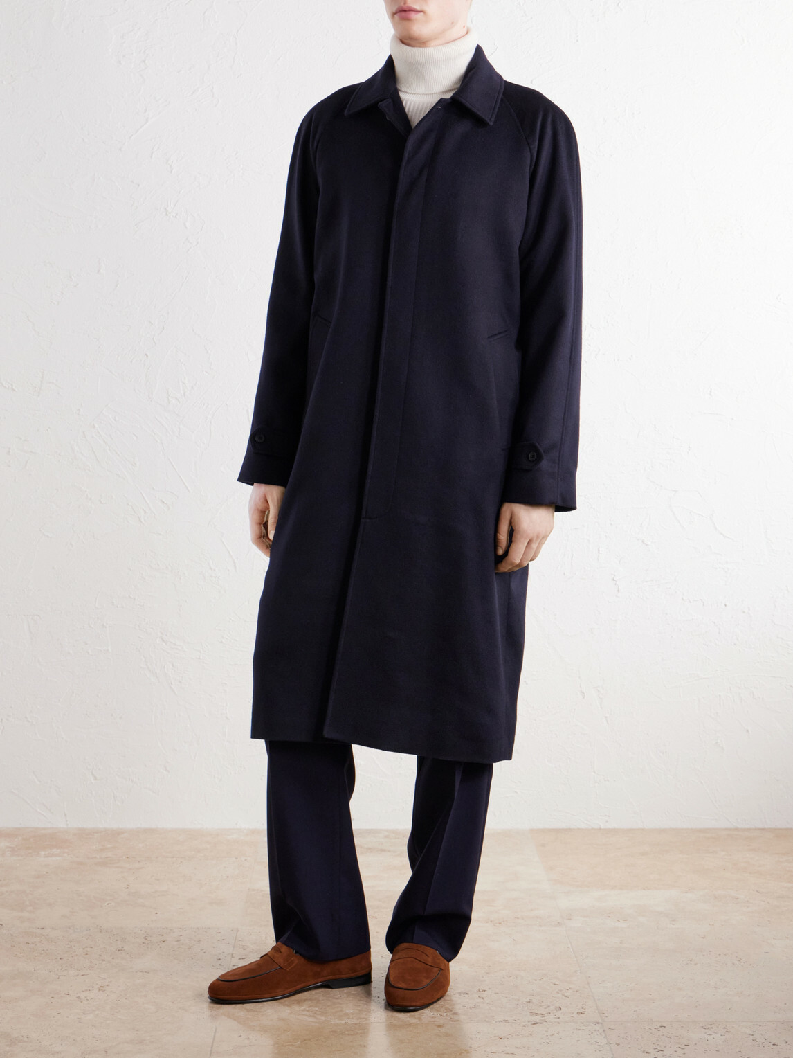 Rubinacci - Cashmere-Felt Coat - Blue