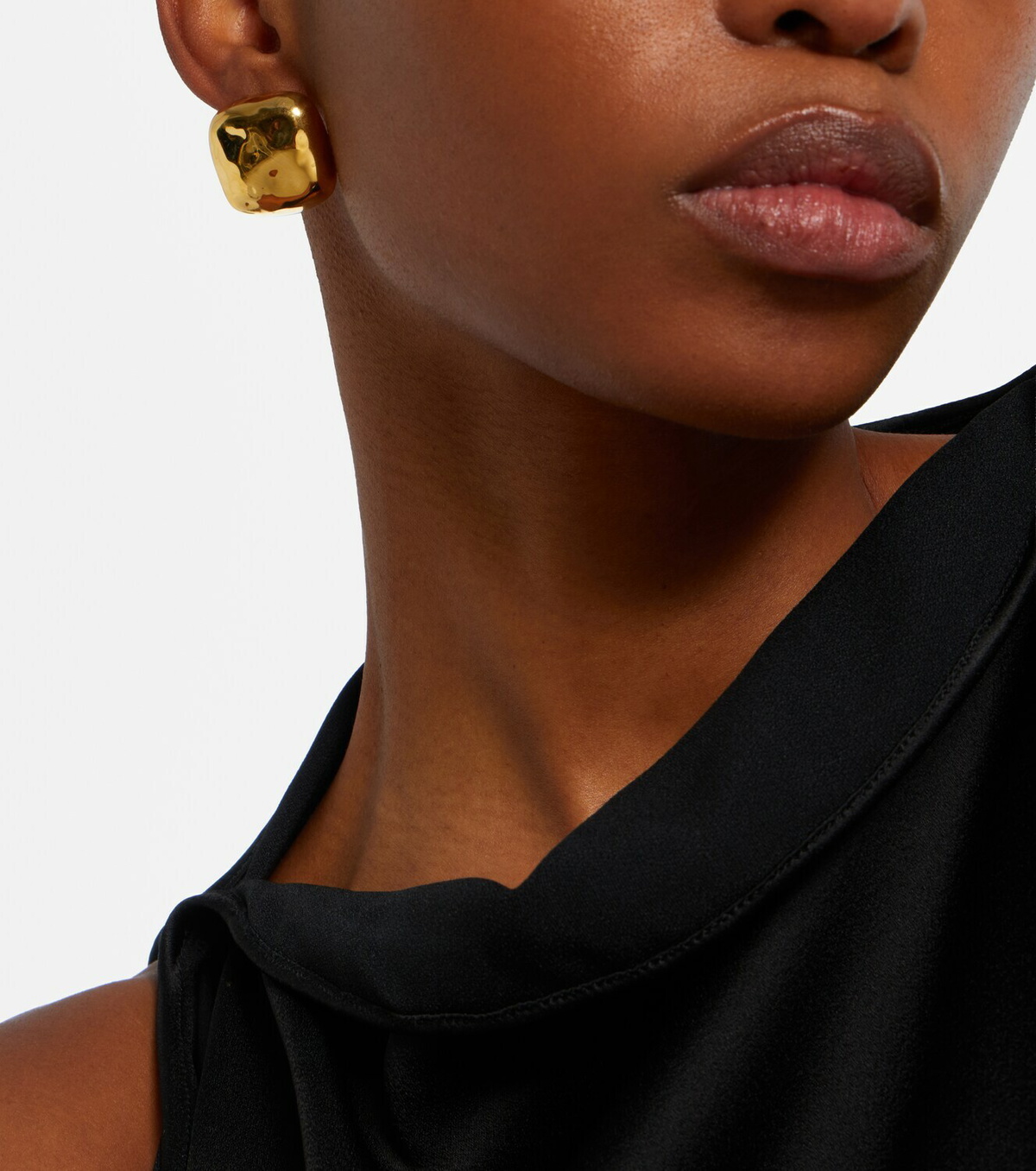 Déhanche Tetra Large gold-plated sterling silver earrings